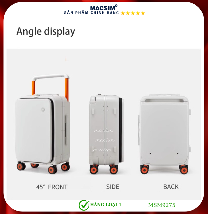 Vali cao cấp Macsim MiXi MSM9275 - Hàng loại 1