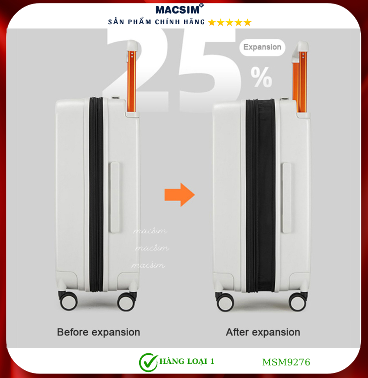 Vali cao cấp Macsim MiXi MSM9276 - Hàng loại 1