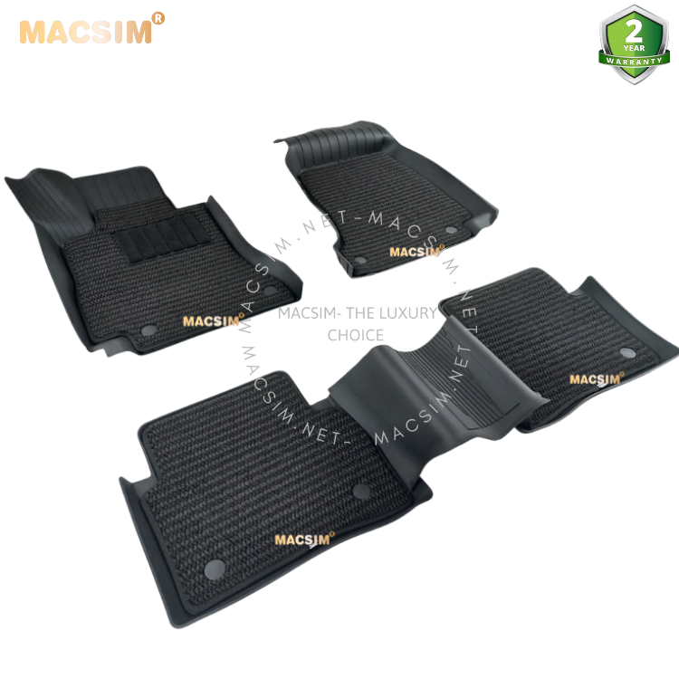Thảm lót sàn ô tô 2 lớp cao cấp dành cho xe Mercedes Benz E 2016+ nhãn hiệu Macsim 3w