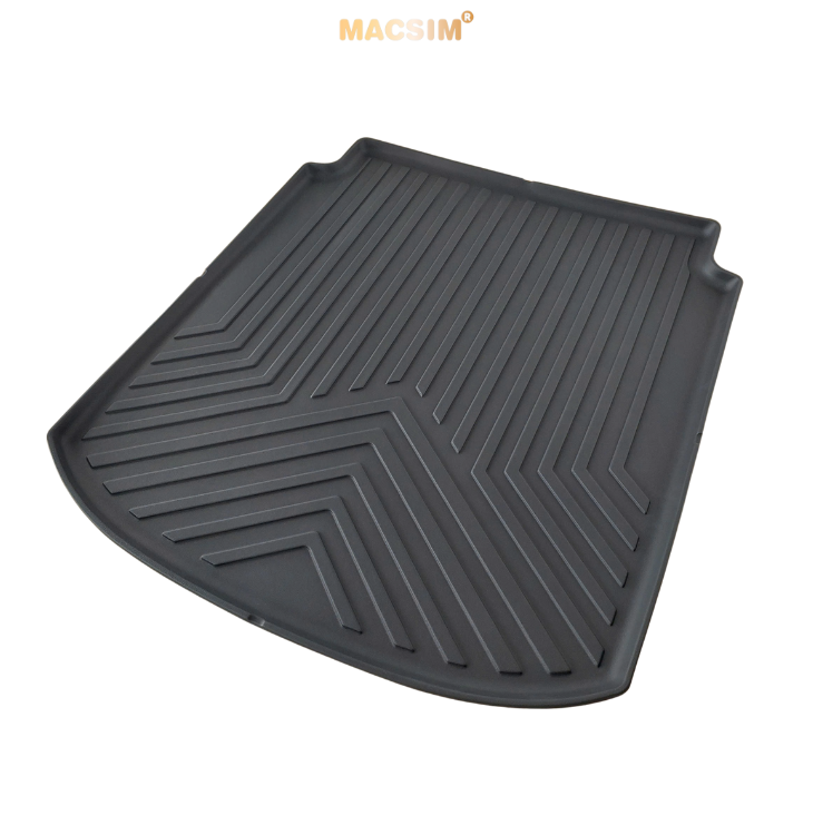 Thảm lót cốp xe ô tô tô sd4 MG7 2023 - Nhãn hiệu Macsim chất liệu nhựa TPE + silicon cao cấp màu đen