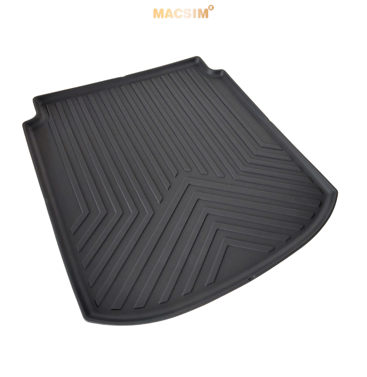 Thảm lót cốp xe ô tô tô sd4 MG7 2023 - Nhãn hiệu Macsim chất liệu nhựa TPE + silicon cao cấp màu đen