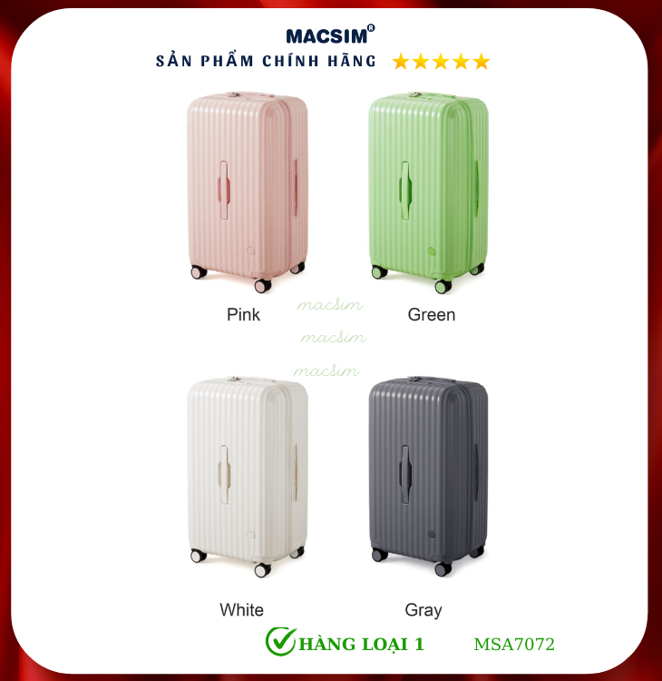 Vali cao cấp Macsim Aji MSA7072 - Hàng loại 1