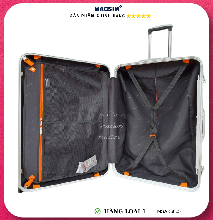 Vali cao cấp Macsim Aksen hàng loại 1 MSAK6605 cỡ 20 inch cỡ 28 inch