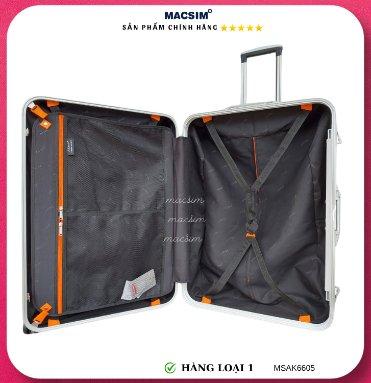 Vali cao cấp Macsim Aksen hàng loại 1 MSAK6605 cỡ 20 inch cỡ 28 inch