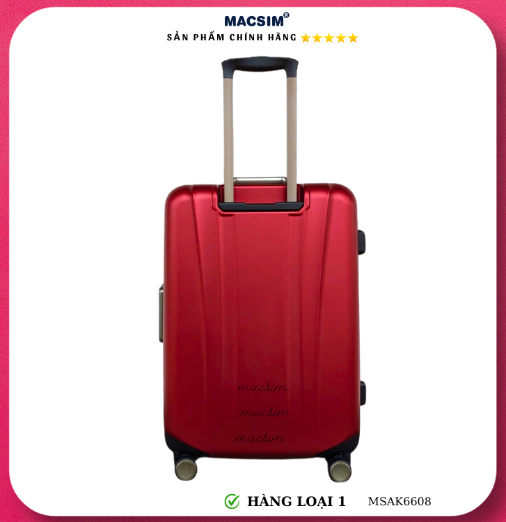 Vali cao cấp Macsim Aksen hàng loại 1 MSAK6608 cỡ 20inch 24inch cỡ 28 inch
