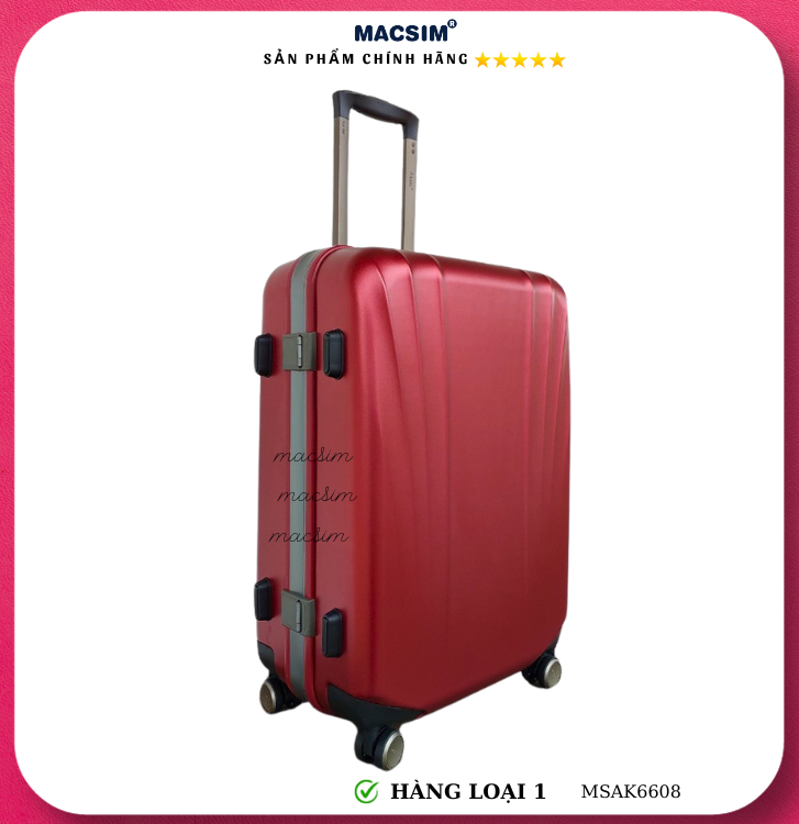 Vali cao cấp Macsim Aksen hàng loại 1 MSAK6608 cỡ 20inch 24inch cỡ 28 inch