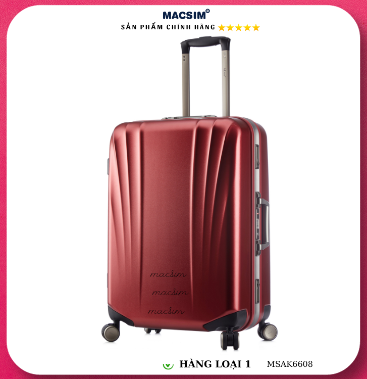 Vali cao cấp Macsim Aksen hàng loại 1 MSAK6608 cỡ 20inch 24inch cỡ 28 inch