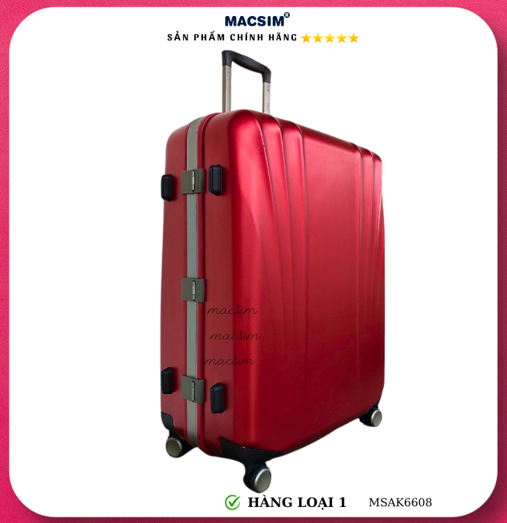 Vali cao cấp Macsim Aksen hàng loại 1 MSAK6608 cỡ 20inch 24inch cỡ 28 inch