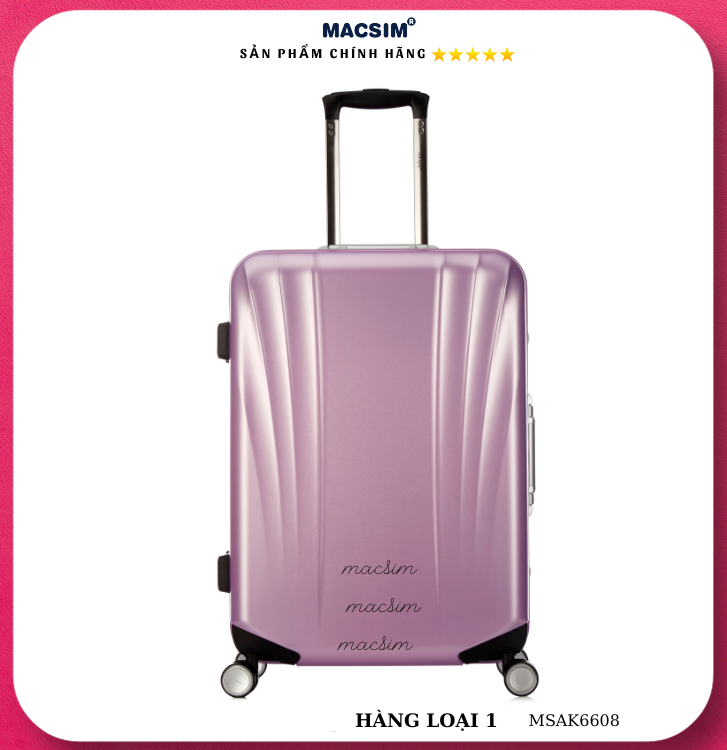 Vali cao cấp Macsim Aksen hàng loại 1 MSAK6608 cỡ 20inch 24inch cỡ 28 inch