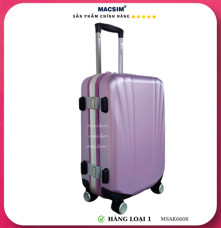 Vali cao cấp Macsim Aksen hàng loại 1 MSAK6608 cỡ 20inch 24inch cỡ 28 inch