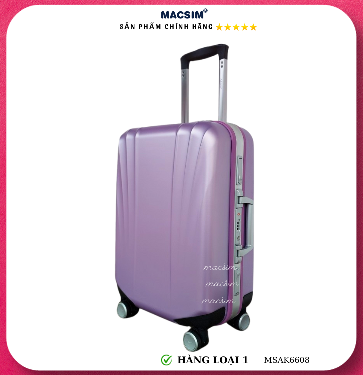 Vali cao cấp Macsim Aksen hàng loại 1 MSAK6608 cỡ 20inch 24inch cỡ 28 inch