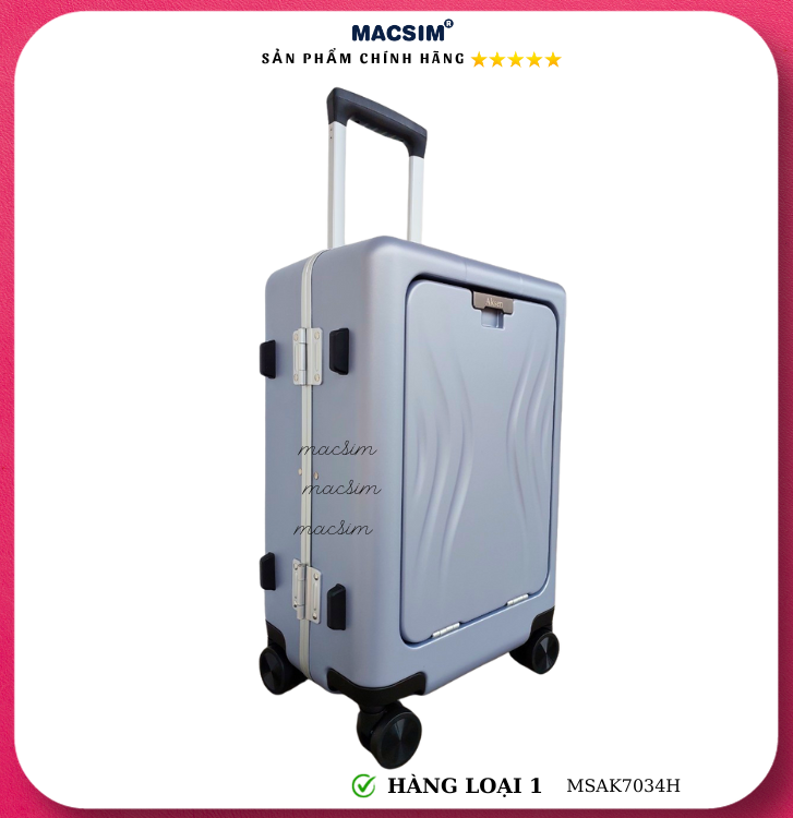 Vali cao cấp Macsim Aksen hàng loại 1 MSAK7034H cỡ 20 inch