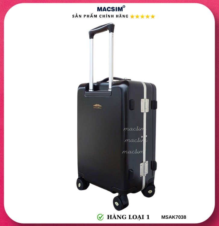 Vali cao cấp Macsim Aksen hàng loại 1 MSAK7038H cỡ 20 inch