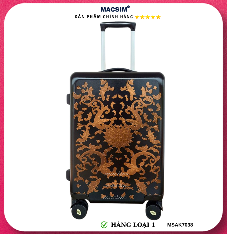 Vali cao cấp Macsim Aksen hàng loại 1 MSAK7038H cỡ 20 inch