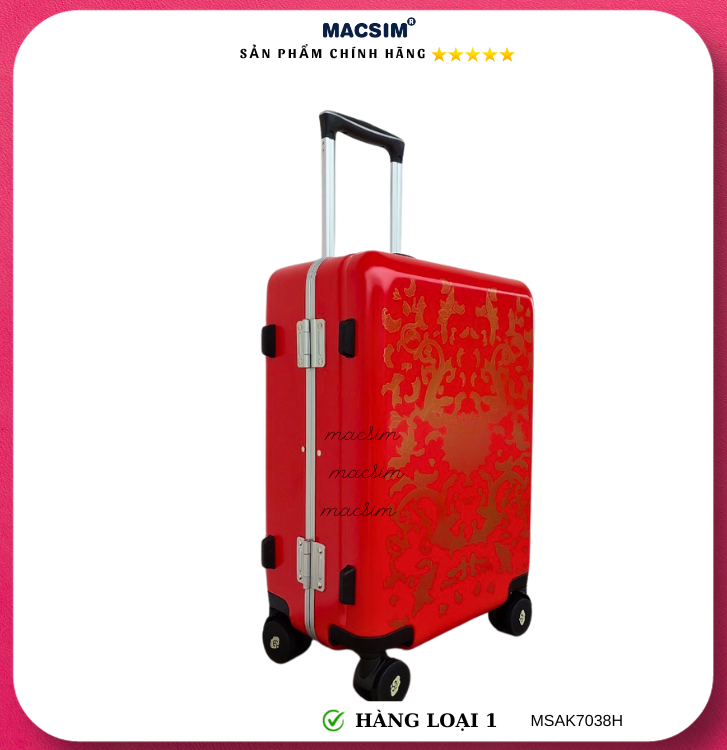 Vali cao cấp Macsim Aksen hàng loại 1 MSAK7038H cỡ 20 inch