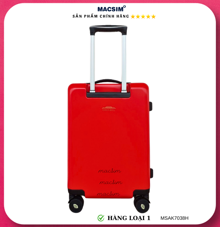 Vali cao cấp Macsim Aksen hàng loại 1 MSAK7038H cỡ 20 inch