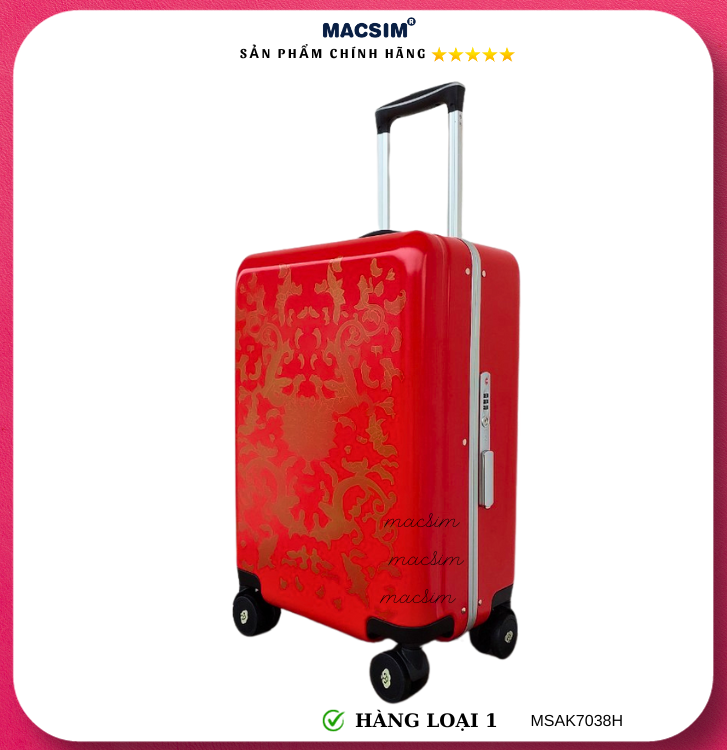 Vali cao cấp Macsim Aksen hàng loại 1 MSAK7038H cỡ 20 inch