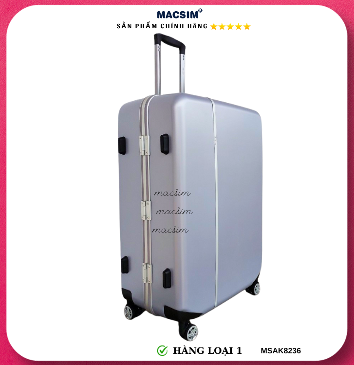 Vali cao cấp Macsim Aksen hàng loại 1 MSAK8236 cỡ 28 inch
