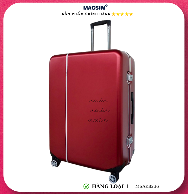 Vali cao cấp Macsim Aksen hàng loại 1 MSAK8236 cỡ 28 inch