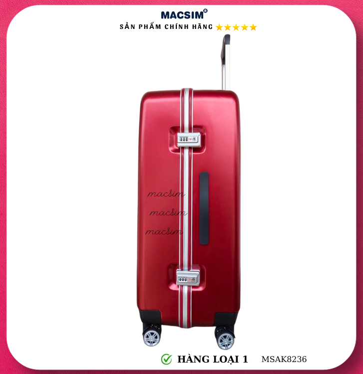 Vali cao cấp Macsim Aksen hàng loại 1 MSAK8236 cỡ 28 inch
