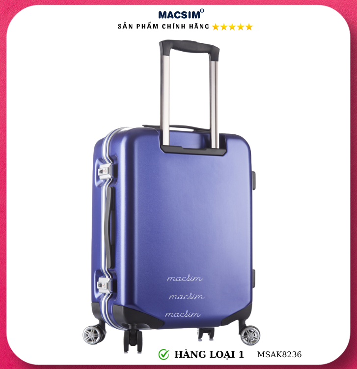 Vali cao cấp Macsim Aksen hàng loại 1 MSAK8236 cỡ 28 inch