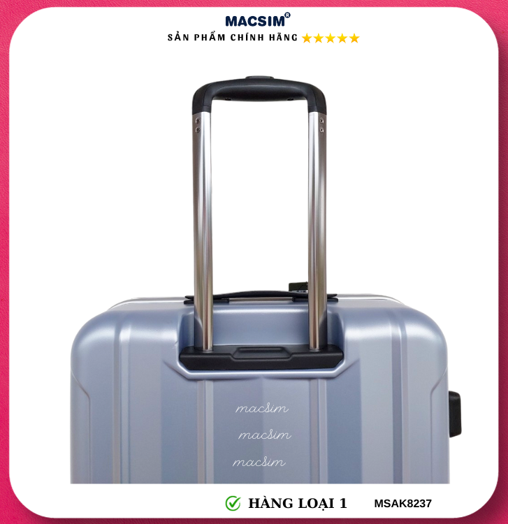 Vali cao cấp Macsim Aksen hàng loại 1 MSAK8237 cỡ 20inch cỡ 24inch cỡ 28 inch