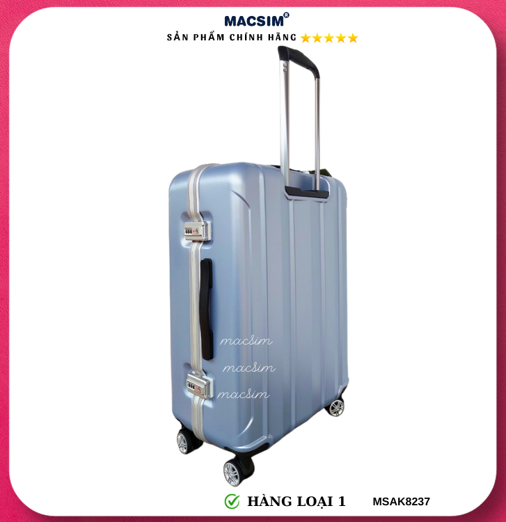 Vali cao cấp Macsim Aksen hàng loại 1 MSAK8237 cỡ 20inch cỡ 24inch cỡ 28 inch