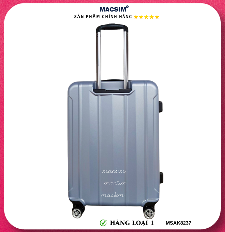 Vali cao cấp Macsim Aksen hàng loại 1 MSAK8237 cỡ 20inch cỡ 24inch cỡ 28 inch