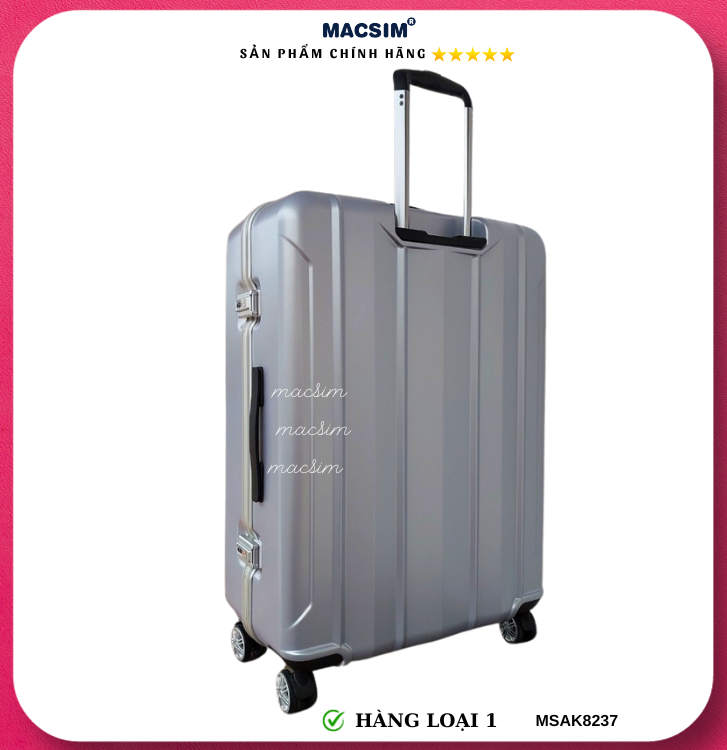 Vali cao cấp Macsim Aksen hàng loại 1 MSAK8237 cỡ 20inch cỡ 24inch cỡ 28 inch
