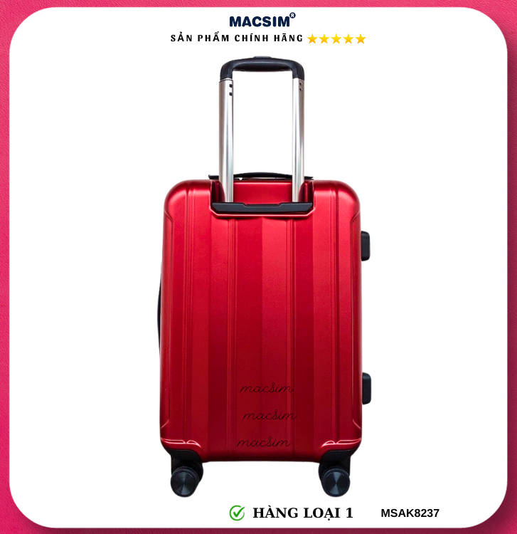 Vali cao cấp Macsim Aksen hàng loại 1 MSAK8237 cỡ 20inch cỡ 24inch cỡ 28 inch