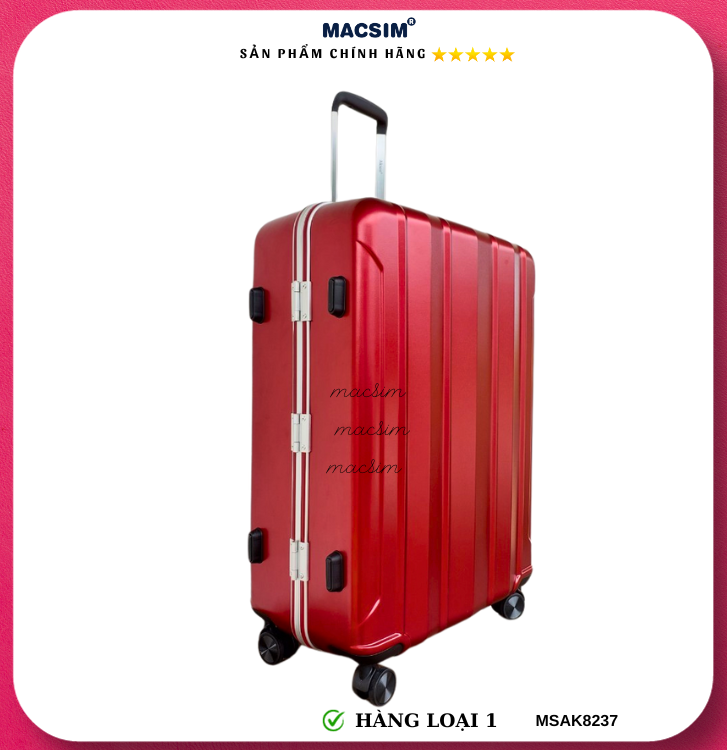 Vali cao cấp Macsim Aksen hàng loại 1 MSAK8237 cỡ 20inch cỡ 24inch cỡ 28 inch