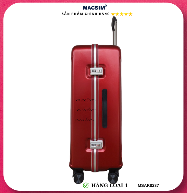 Vali cao cấp Macsim Aksen hàng loại 1 MSAK8237 cỡ 20inch cỡ 24inch cỡ 28 inch