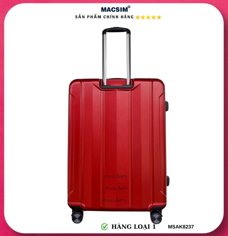 Vali cao cấp Macsim Aksen hàng loại 1 MSAK8237 cỡ 20inch cỡ 24inch cỡ 28 inch