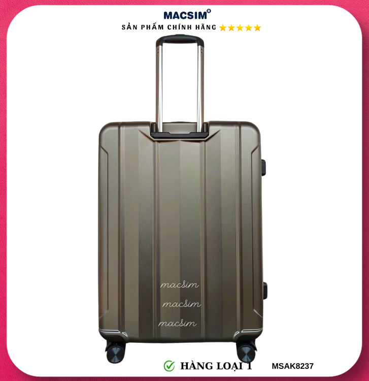 Vali cao cấp Macsim Aksen hàng loại 1 MSAK8237 cỡ 20inch cỡ 24inch cỡ 28 inch