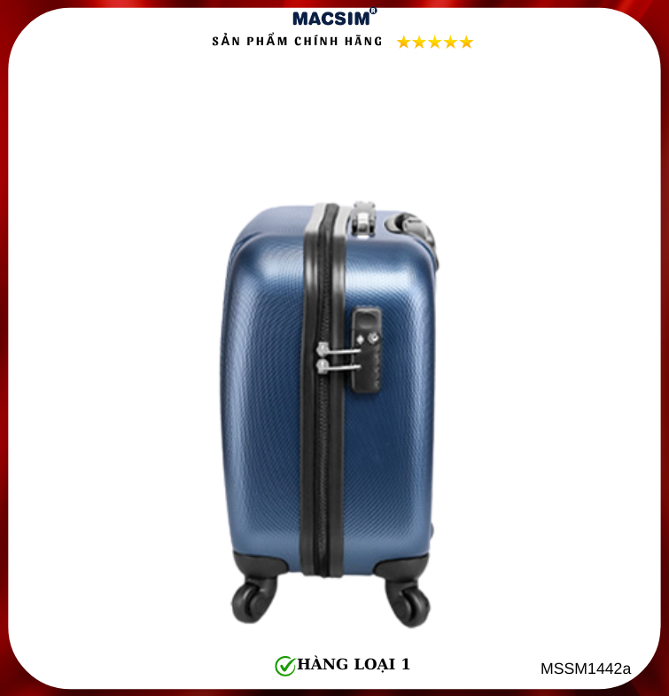 Vali cao cấp Macsim Smooire MSSM1442-a cỡ 16 inch màu xanh - Hàng loại 1