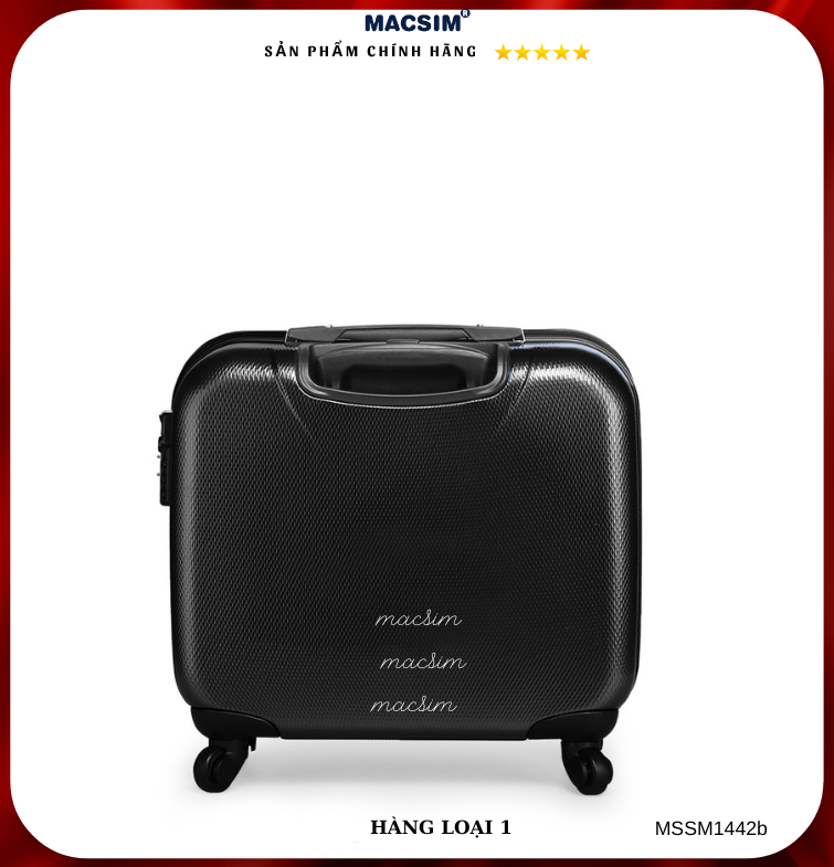 Vali cao cấp Macsim Smooire MSSM1442-b cỡ 16 inch màu đen - Hàng loại 1