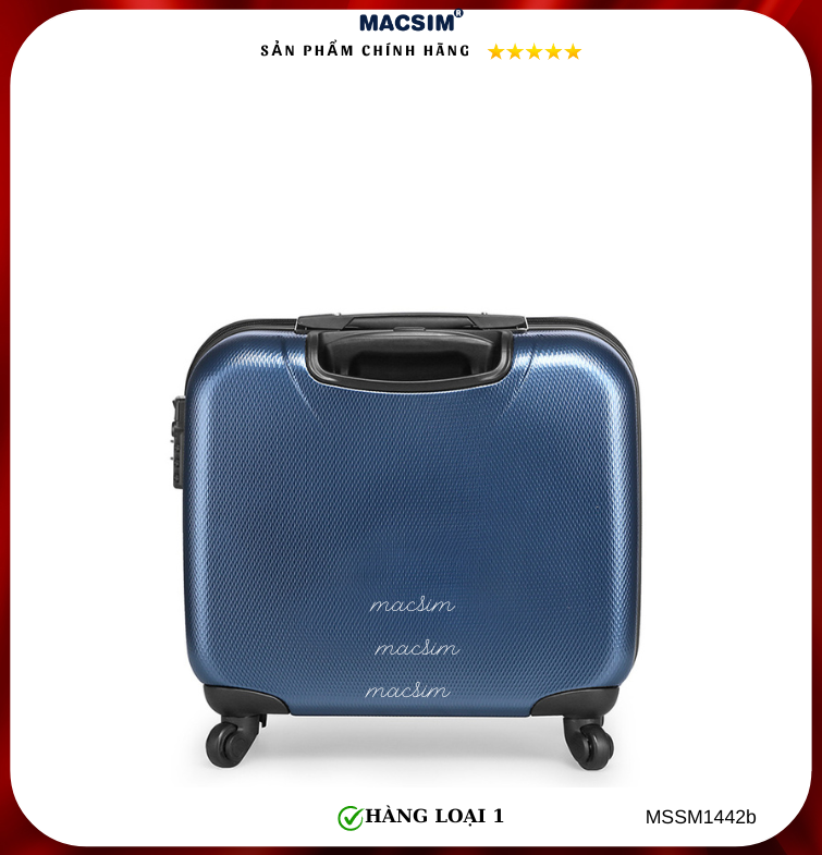Vali cao cấp Macsim Smooire MSSM1442-b cỡ 16 inch màu xanh - Hàng loại 1