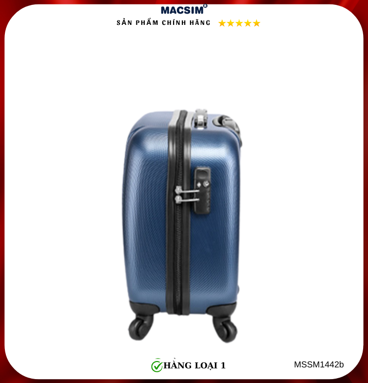 Vali cao cấp Macsim Smooire MSSM1442-b cỡ 16 inch màu xanh - Hàng loại 1
