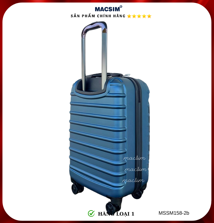 Vali cao cấp Macsim Smooire MSSM158-2b cỡ 20 inch màu (matt blue) - Hàng loại 1
