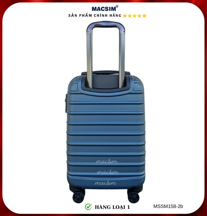 Vali cao cấp Macsim Smooire MSSM158-2b cỡ 20 inch màu (matt blue) - Hàng loại 1