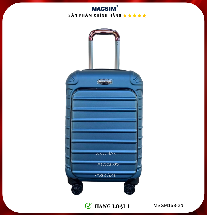 Vali cao cấp Macsim Smooire MSSM158-2b cỡ 20 inch màu (matt blue) - Hàng loại 1