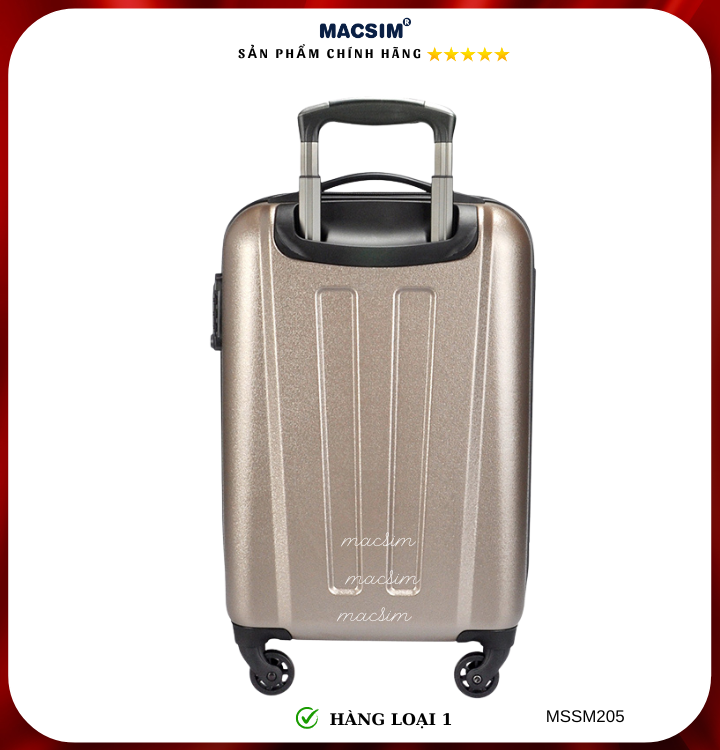 Vali cao cấp Macsim Smooire MSSM205 cỡ 20 inch màu gold - Hàng loại 1