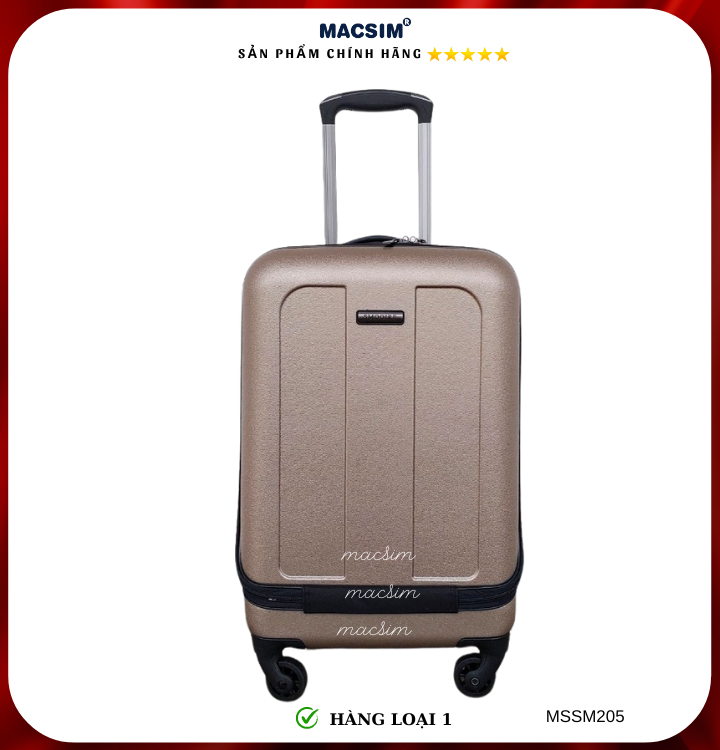 Vali cao cấp Macsim Smooire MSSM205 cỡ 20 inch màu gold - Hàng loại 1