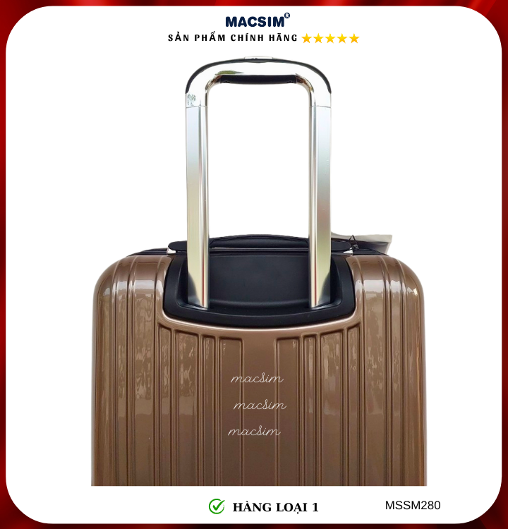 Vali cao cấp Macsim Smooire MSSM280 cỡ 20 inch màu gold - Hàng loại 1