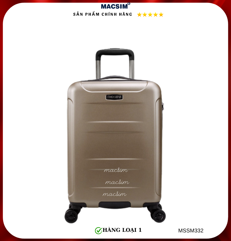 Vali cao cấp Macsim Smooire MSSM332 cỡ 24 inch màu gold - Hàng loại 1