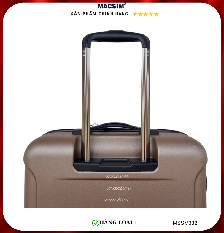 Vali cao cấp Macsim Smooire MSSM332 cỡ 24 inch màu gold - Hàng loại 1