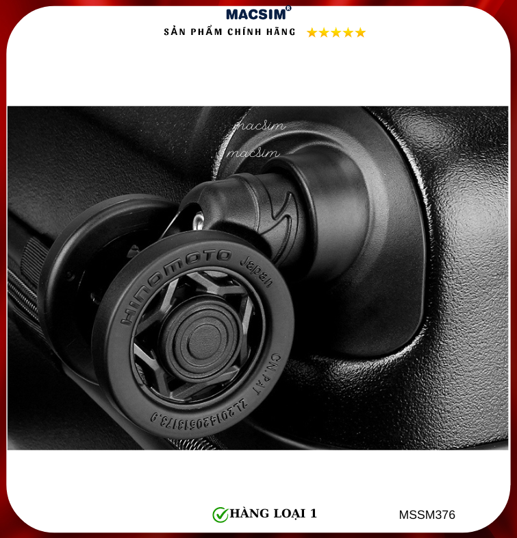 Vali cao cấp Macsim Smooire MSSM376 cỡ 20 inch và 24  màu đen - Hàng loại 1