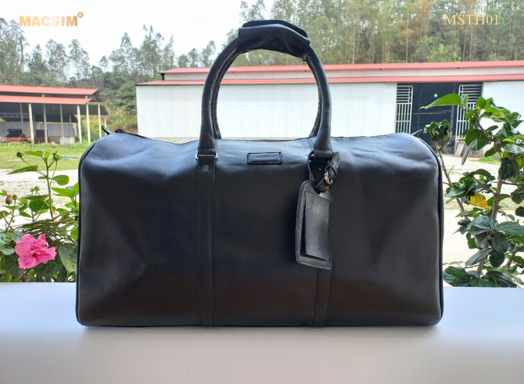 Túi Du Lịch Da Thật Macsim Chính Hãng mã MSTH01– Da Bò Nguyên Miếng Loại 1 – Cổ Điển – Bền Đẹp – Unisex