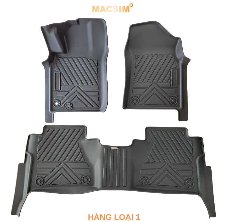 Thảm lót sàn ô tô Nissan Navara 2015+ Macsim - Tpe chuẩn phom, Sử dụng lâu dài (Mã 03)