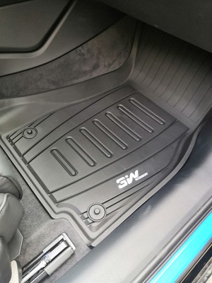 Thảm lót sàn xe ô tô  Audi A6 2019- đến nay Macsim 3W – TPE đúc khuôn cao cấp, Dễ vệ sinh